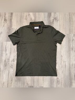 Modern Ambition Performance Polo Shirt Olive Green Size Medium